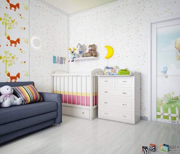 Яркая детская, дизайн детской комнаты
