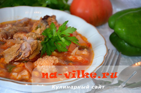 Борщ из цветной капусты в мультиварке