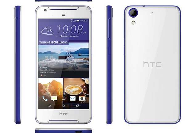 Сине-белый HTC Desire 628