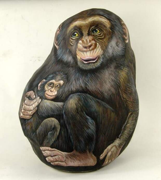 Рисунки на камнях от Ernestina Gallina