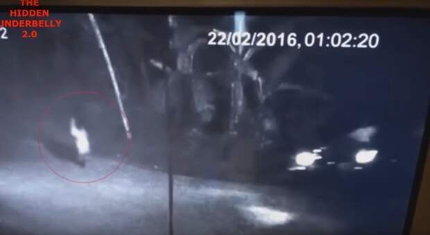 Призрак напал на мотоциклиста и обратил его в бегство