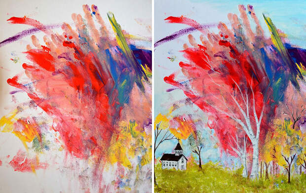 mom-turns-kid-doodles-into-paintings-6