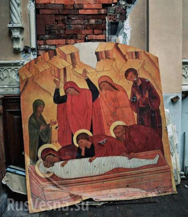 Cтрашные разрушения Иверского монастыря под Донецком: обстрелянный храм, разоренное кладбище (ФОТОЛЕНТА) | Русская весна