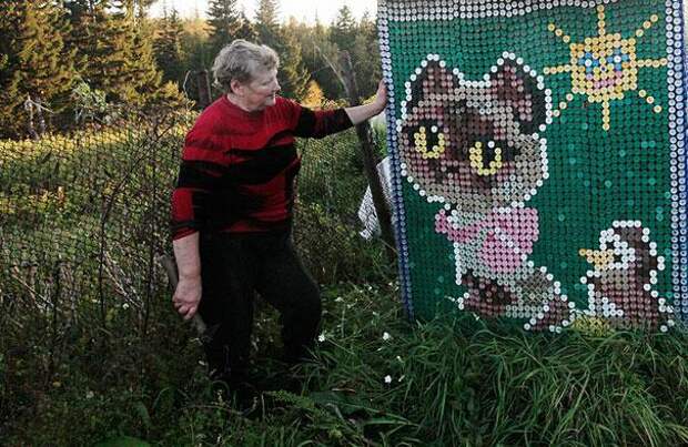 декор крышками
