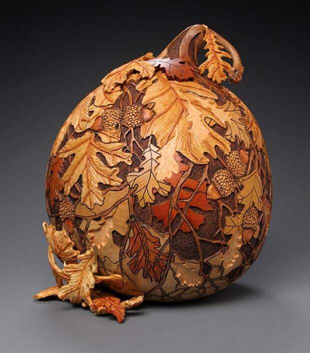 pumpkin09 Шедевры из тыквы от Мэрилин Сандерлэнд