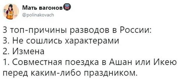 Причины разводов Причины разводов