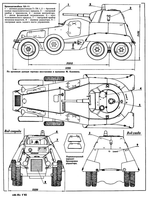 Тяжёлый бронеавтомобиль БА-11: последний советский эксперимент на колёсах