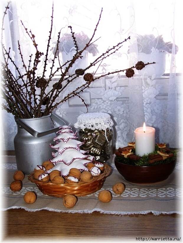 рождественский венок из грецких орехов (30) (488x650, 234Kb)