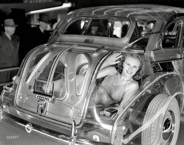 Привет из большого багажника: Реклама автомобиля Pontiac (1940 год) авто, олдтаймер, ретро фотографии, старинные автомобили