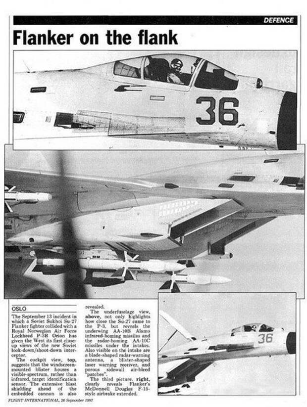 Фото и статья с журнала "Defence". Василий Цимбал на Су-27