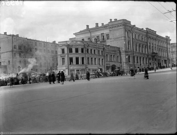 Прогулка по Москве 1941 года 1941, москва, прогулка