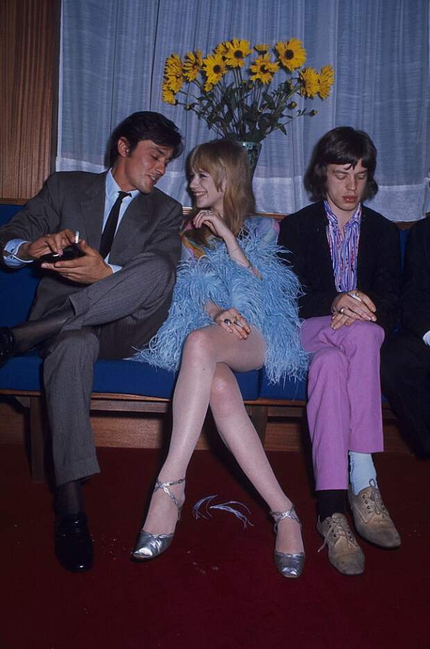 no chance of attracting her attention if your opponent is Alain Delon. Even if you’re Mick Jagger.