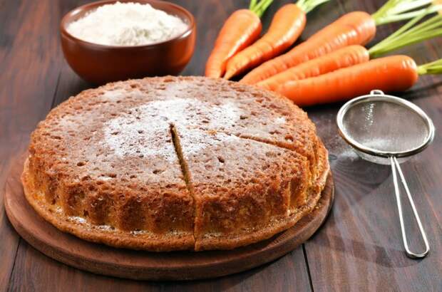 Быстрый морковный пирог