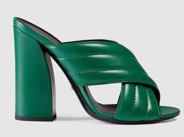GREEN GUCCI SANDALS 