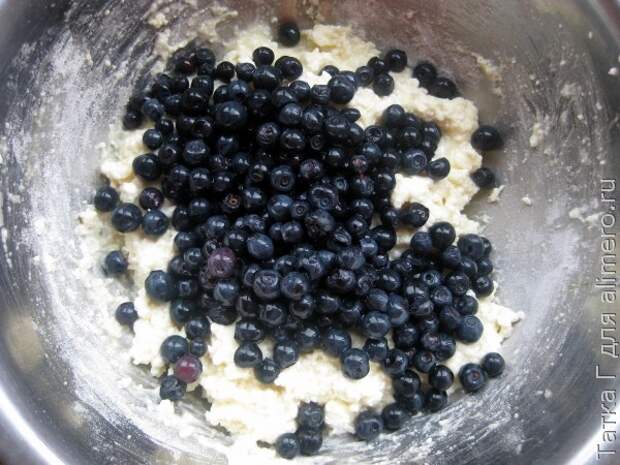 сырники с черникой