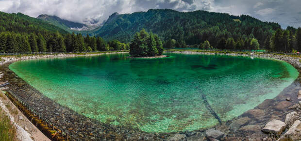 Искусственное озеро Понте ди Леньо, Италия земля, кадр, красота, природа, фото