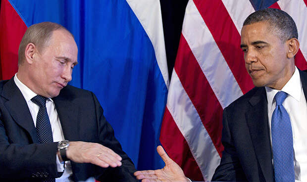Владимир Путин и Барак Обама