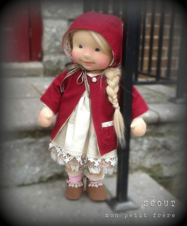 Scout- ручной работы из натуральных волокон кукла Мон Petit FRERE