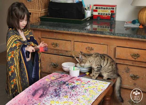 5-летняя девочка аутист рисует красивые картины айрис грейс (10)