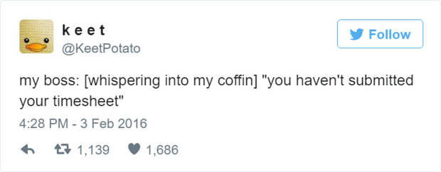 Funny Tweets About Work