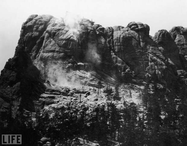 Гора Рашмор до того, как в ней были вырезаны лица, 1927 году