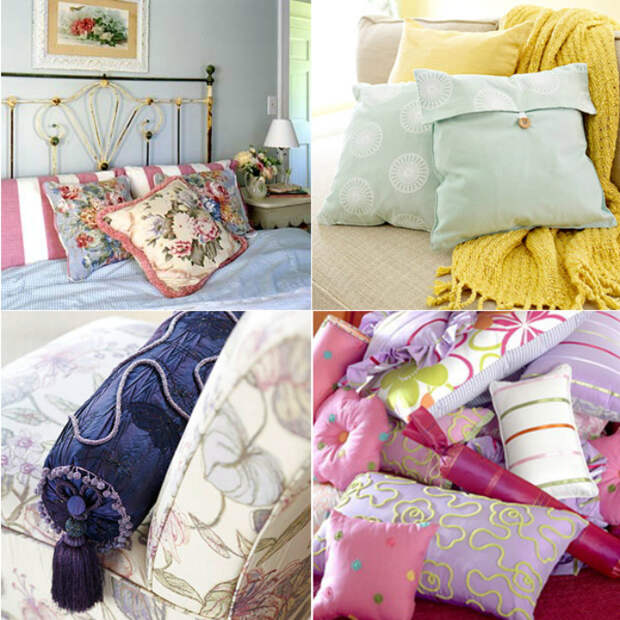 Оригинальные диванные подушки сделают жилье уютным и добавят индивидуальности.