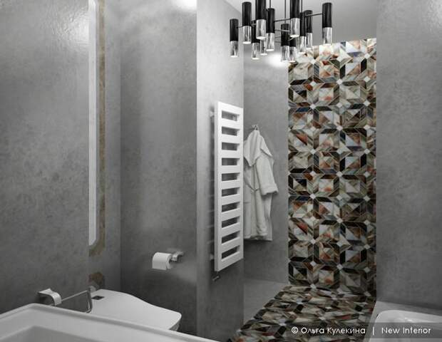 Варианты интерьера ванной комнаты, красивые ванные, дизайн интерьера ЖК Гранд Фамилия