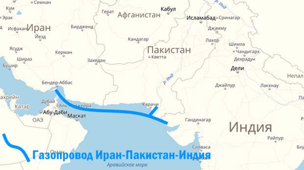 Примерная схема будущего газопровода