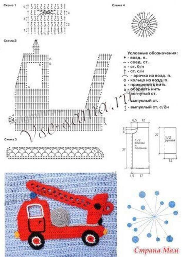 Аппликация вязания крючком