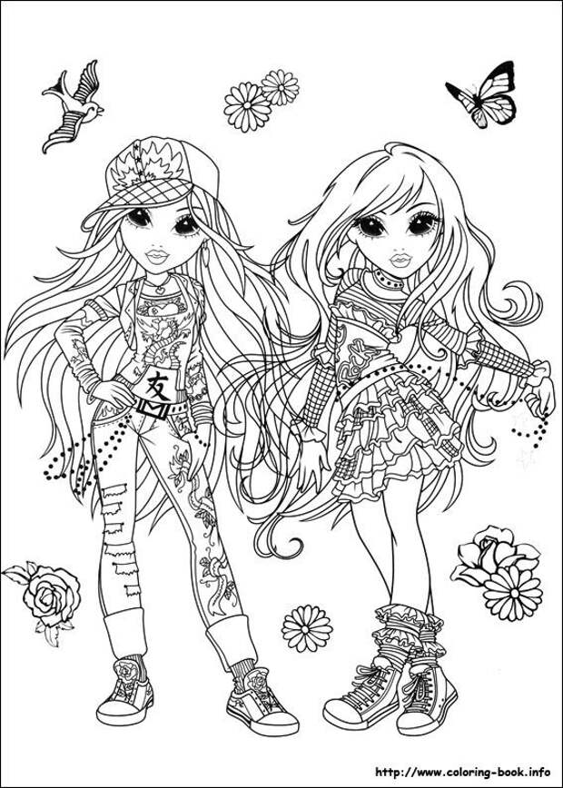 Moxie Girlz coloring picture: 