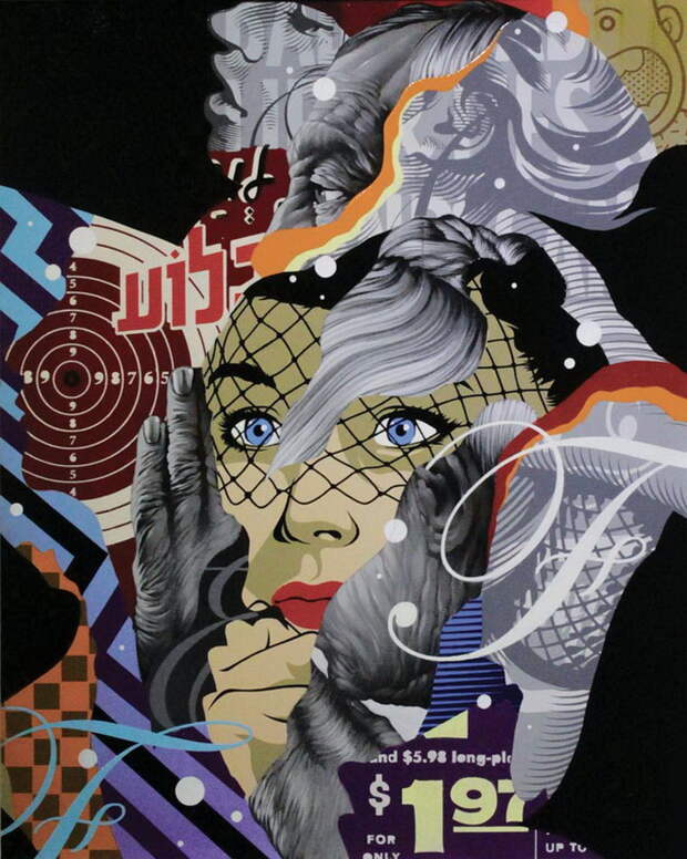 Яркие коллажи Tristan Eaton