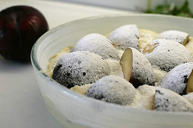 slivakeks7 Фото рецепт сливового кекса с сахарной корочкой