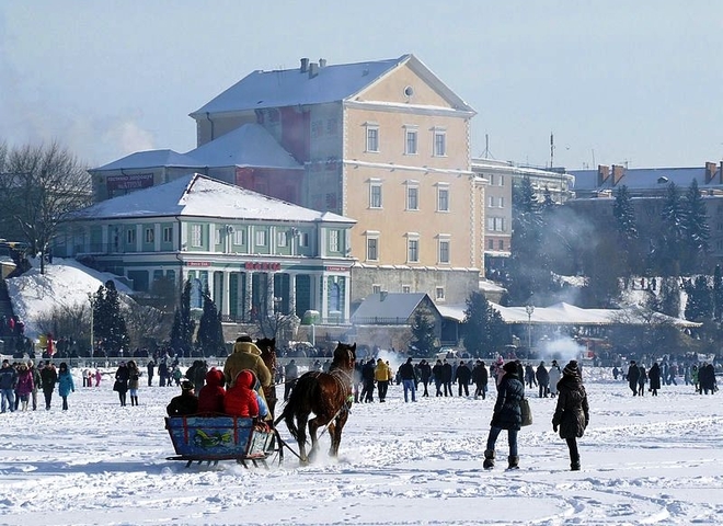 Волшебная зима в городах Украины