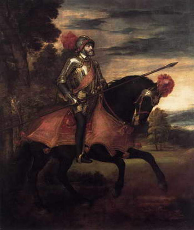 Тициан. Император Карл V на поле Мюльбергской битвы