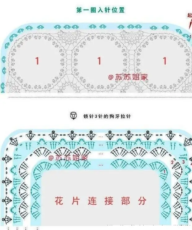 Плед из мотивов крючком (из японского журнала)