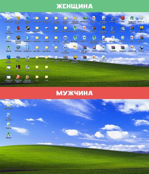 Бытовые различия между мужчинами и женщинами (10 фото)