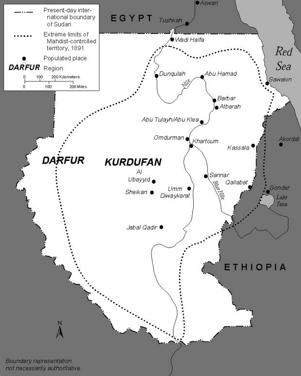 Карта государства Махди Источник: wikimedia.org - Триумф и гибель «Империи дервишей» | Военно-исторический портал Warspot.ru