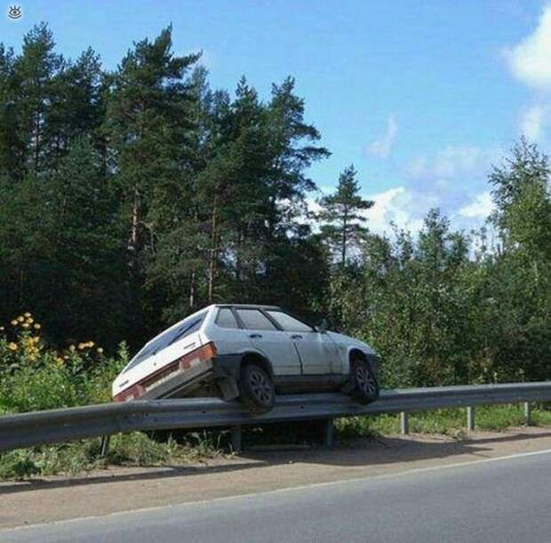 Нелепые атвомобильные аварии 11