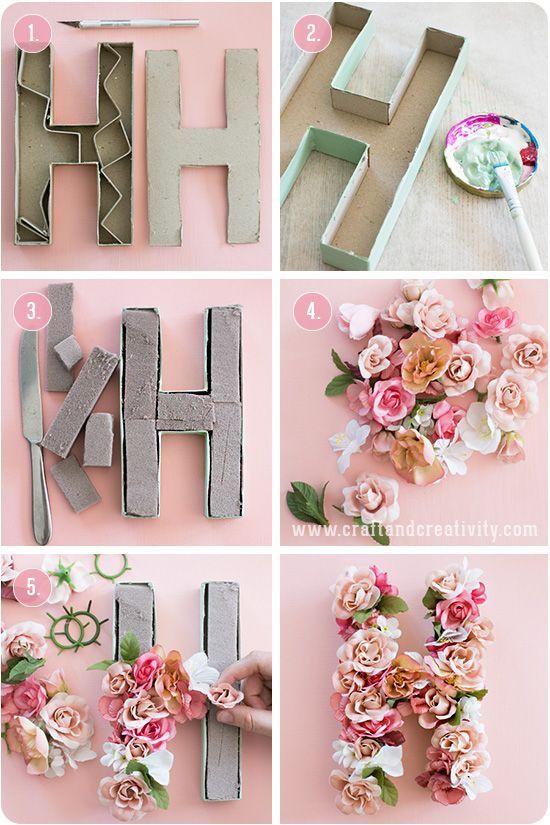 Цветочные слова (diy подборка)