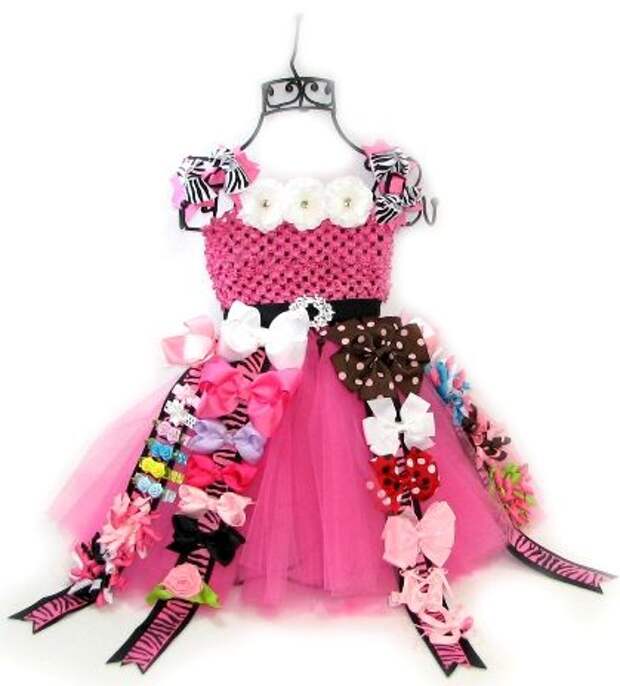 How To Make Tulle Tutu Hair Bow Holder For Craft Show Display : Hip Girl Boutique - , Ribbons, Hair Bows, Hair Clips, Hairbow Hardware, Free Hairbow Instructions: 