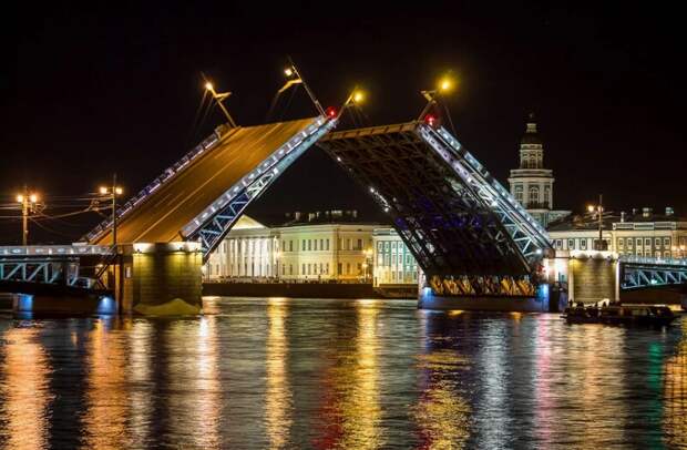 В Яндексе сейчас можно следить за расписанием разводки мостов в Санкт-Петербурге
