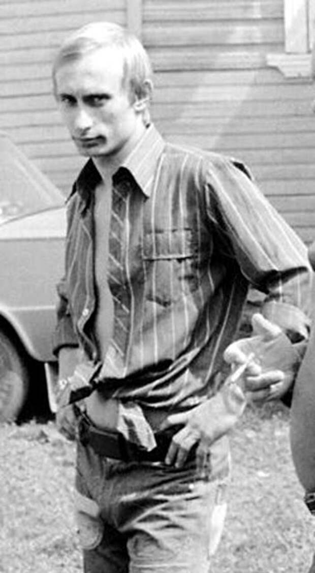 young Vladimir Putin in the 1970s.