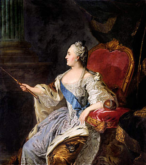 Profile portrait of Catherine II by Fedor Rokotov (1763, Tretyakov gallery).jpg