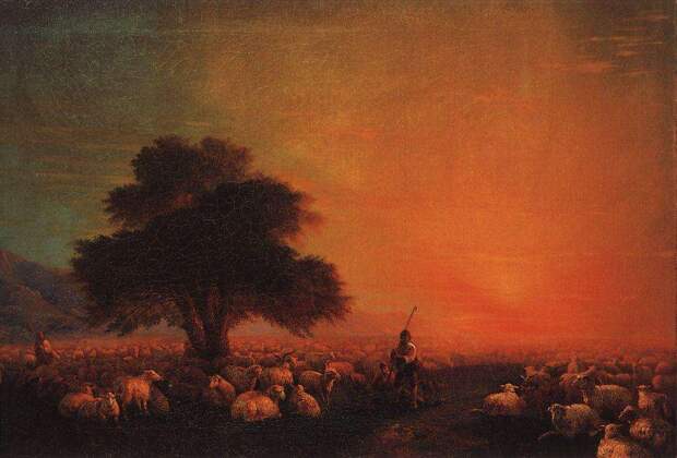 Овцы на пастбище. 1850-е - Айвазовский Иван Константинович