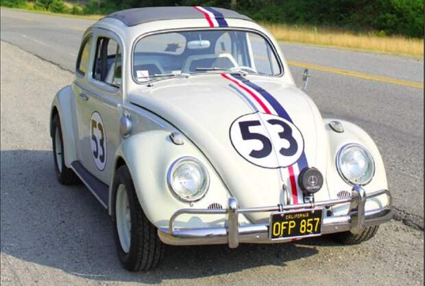 14. 1962 Volkswagen Beetle - Влюбленная малютка (Фольксваген-жук) — The Love Bug (1968) авто, знаменитые автомобили, кино, кинотачки
