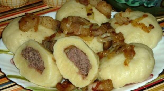 Украинские галушки с мясом