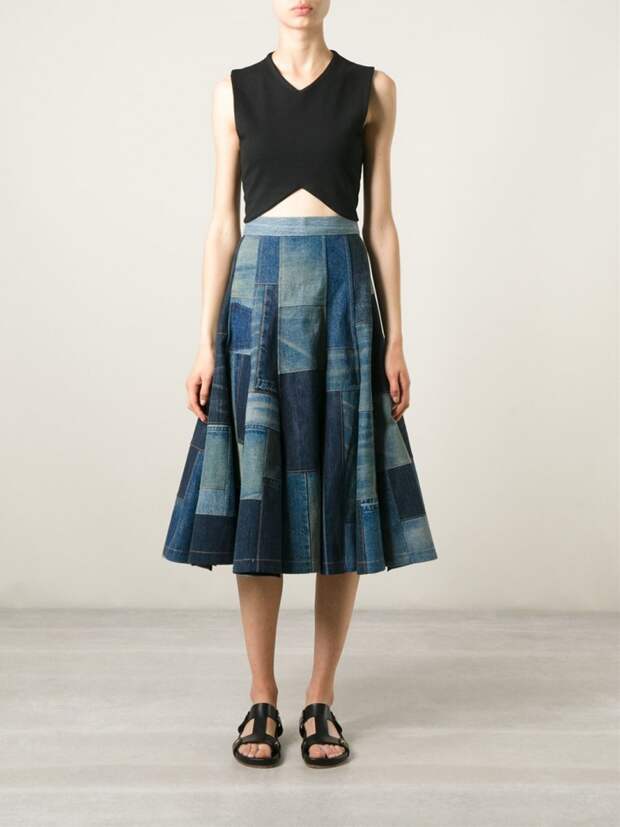 Юбка из джинсов, от Junya Watanabe, Юбка из джинсов, от Junya Watanabe,