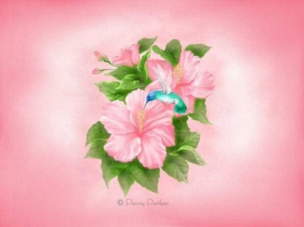 Нежные цветочные открытки от Penny Parker