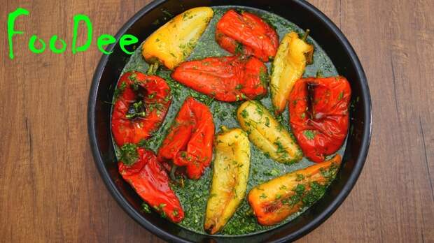 Маринованные перцы Вкуснейшая закуска к мясным блюдам и картофельному пюре Рецепт, Закуска, Болгарский перец, Чеснок, Зелень, Видео, Длиннопост