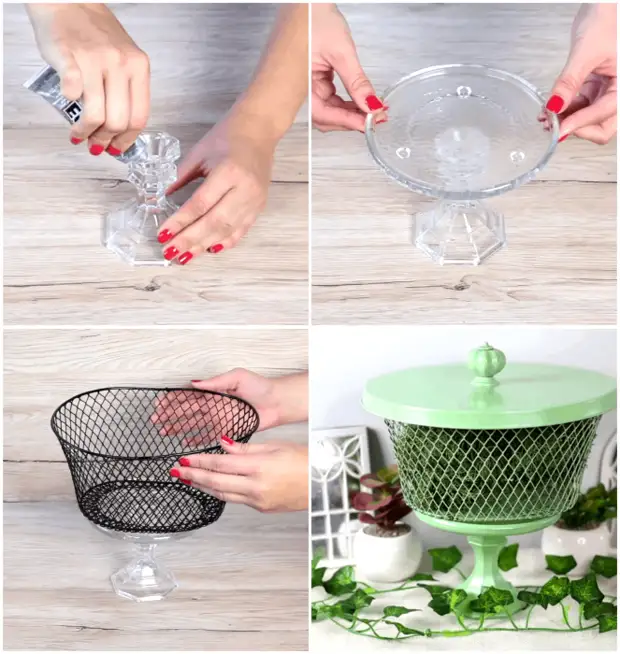 Декоративная ваза для фруктов, конфет или зелени. | Фото: Своими руками. Декоративная ваза для фруктов, конфет или зелени. | Фото: Своими руками.